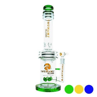 Bang Button Double Honeycomb Perc 16'' (Tsunami Glass)