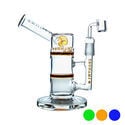 Pipe à Dab Side Neck Honey Turbine 9" (Tsunami Glass)