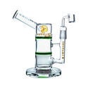 Pipe à Dab Side Neck Honey Turbine 9" (Tsunami Glass)