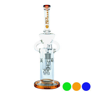 Pipe à Dab Shower Head Swiss Recycler 13'' (Tsunami Glass)