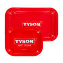 Plateau de roulage en métal rouge ''Tyson Amsterdam'' (TYSON 2.0)