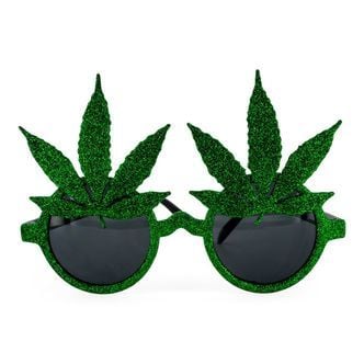 Lunettes feuilles de cannabis